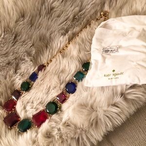 Kate Spade Multicolor Gem statement necklace